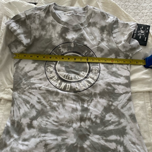 True Religion Tie Dye Shirt Dress front logo Large - Picture 9 of 10